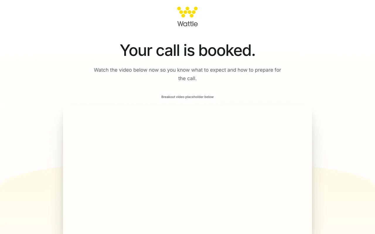 Confirmation page preview