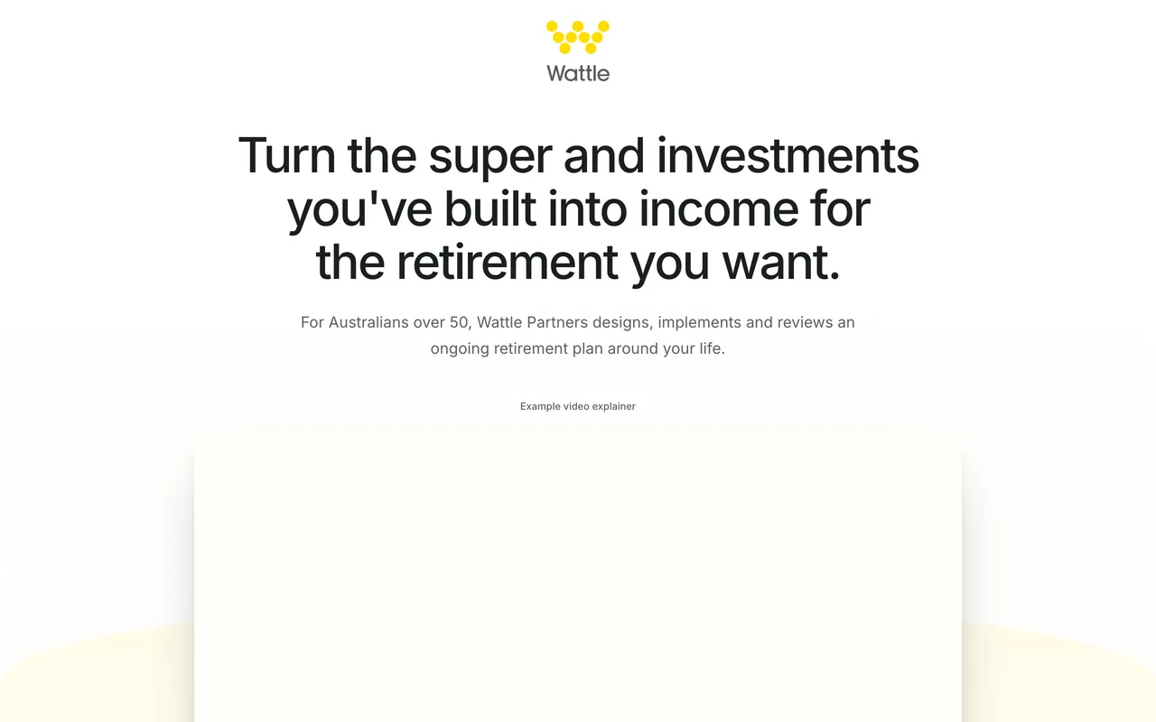 Landing page preview